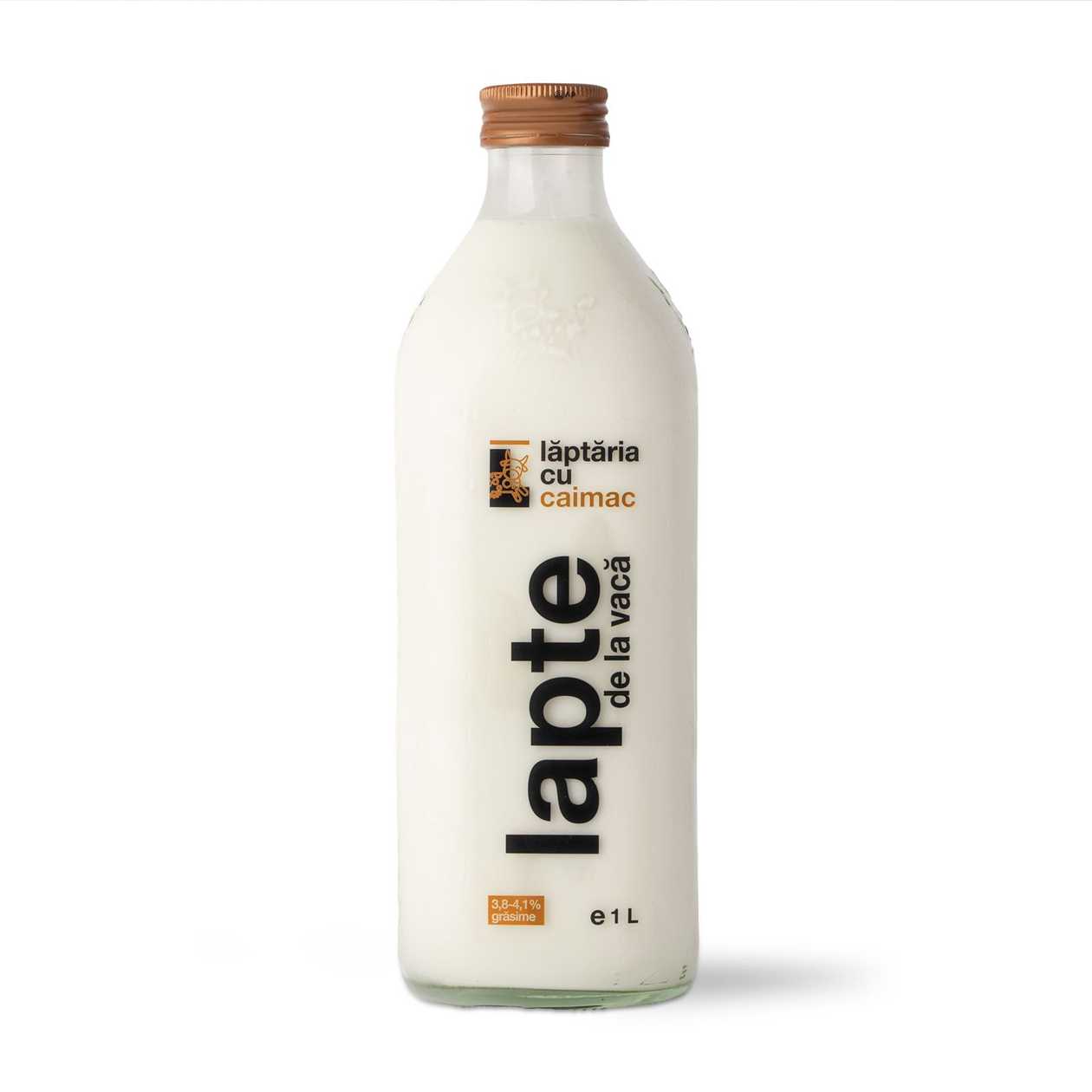Laptaria cu Caimac, Lapte Proaspat, 3.8-4.1% Grasime, 1 L (expiră în curând)