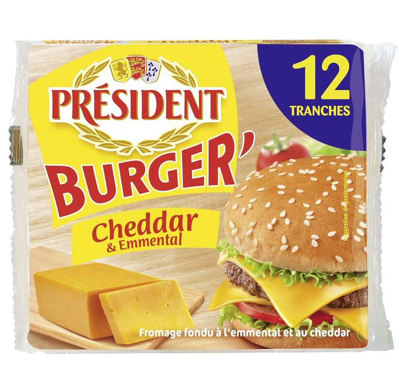 President Sliced Cheddar Cheese 200 gr (expires soon)