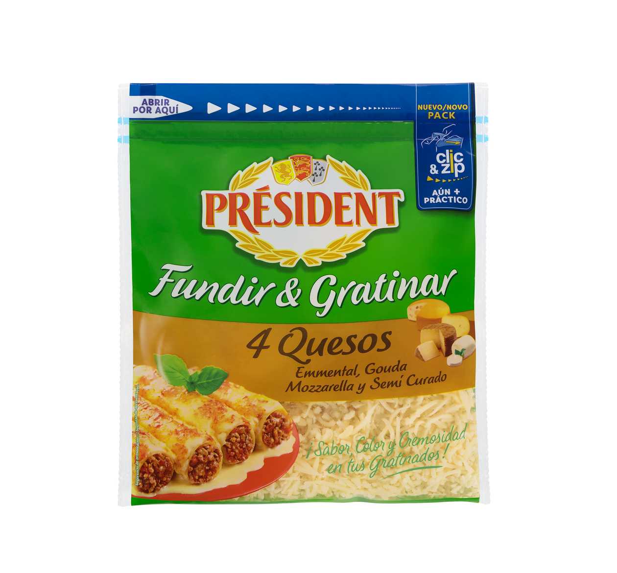 Queijo Ralado 4 Queijos President 150 gr