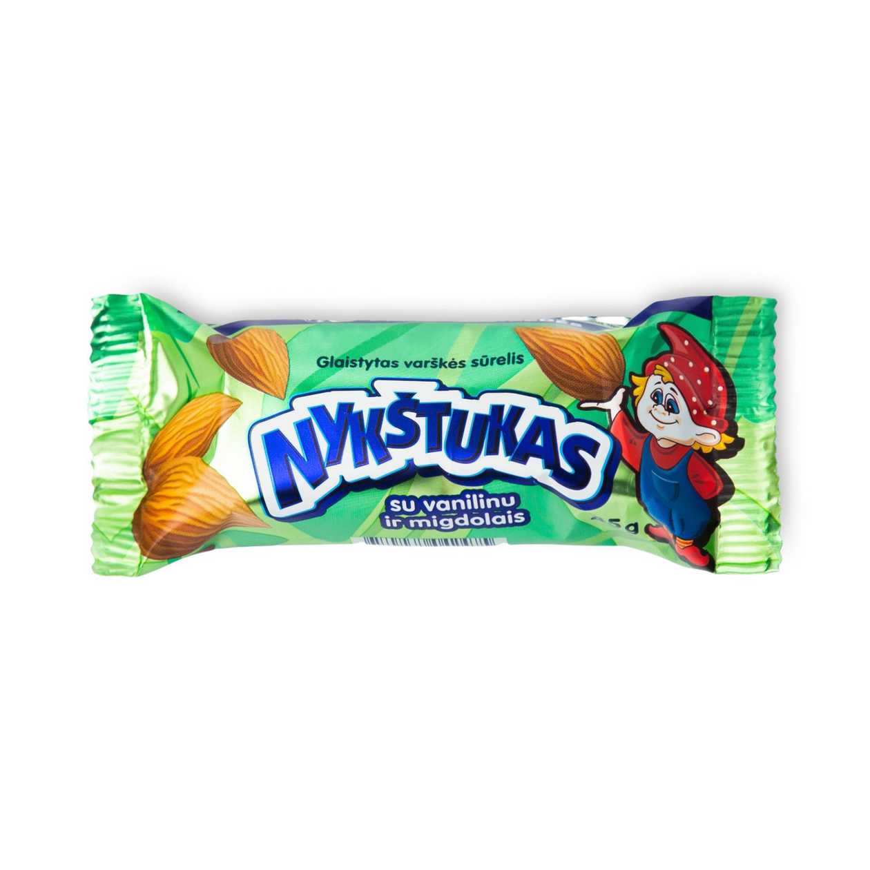 Curd Snack with Vanilla & Roasted Almonds NYKŠTUKAS (25.7%), 45g (expires soon)