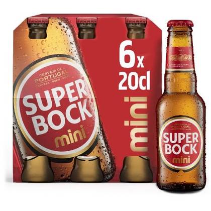 ❄️ Cerveja Super Bock Original 6 x 20 cl