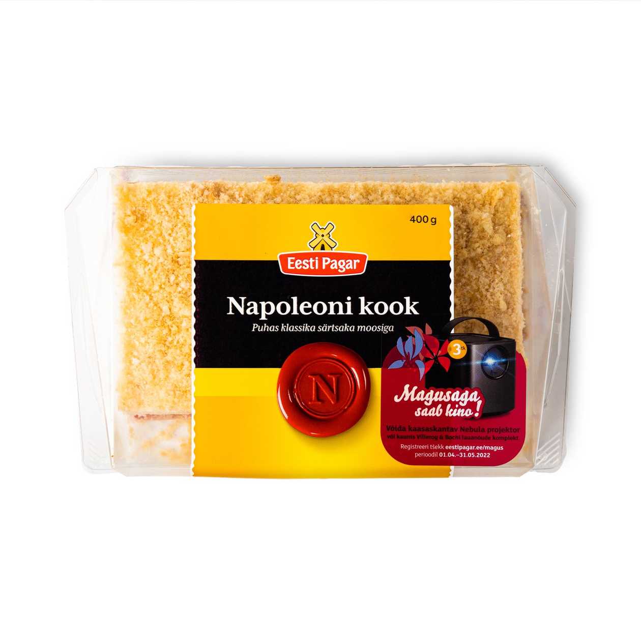 Eesti Pagar, Napoleoni kook 400g (aegub peagi)