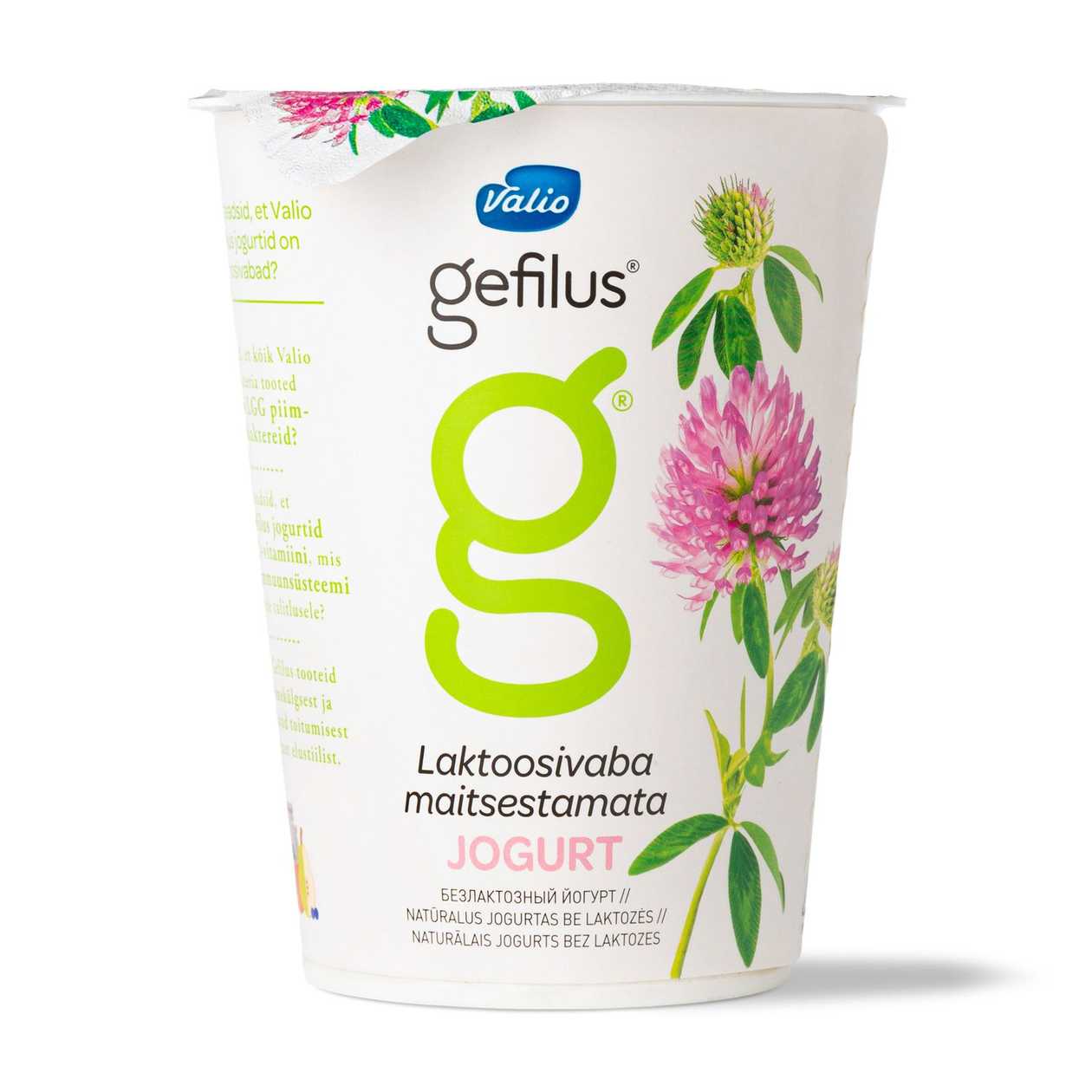 Gefilus, laktoosivaba jogurt maitsestamata, 380g (aegub peagi)