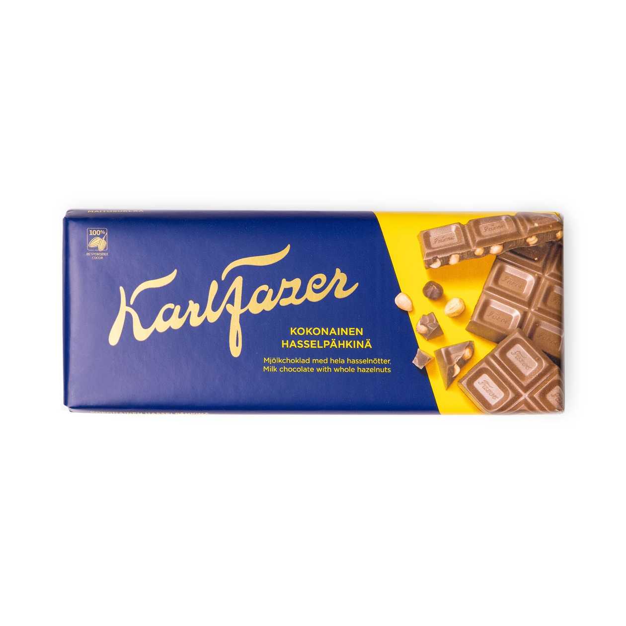 Karl Fazer, Chocolate with Whole Nuts, 200g
