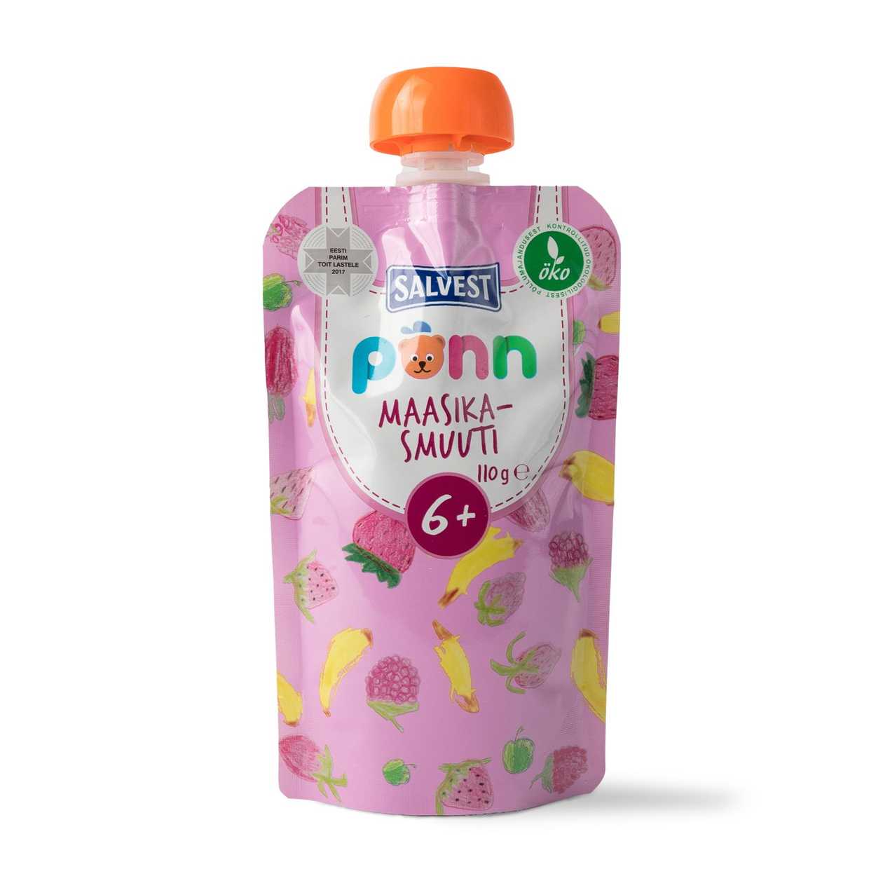 Põnn, Ökoloogiline Maasikasmuuti (6 kuud), 110g