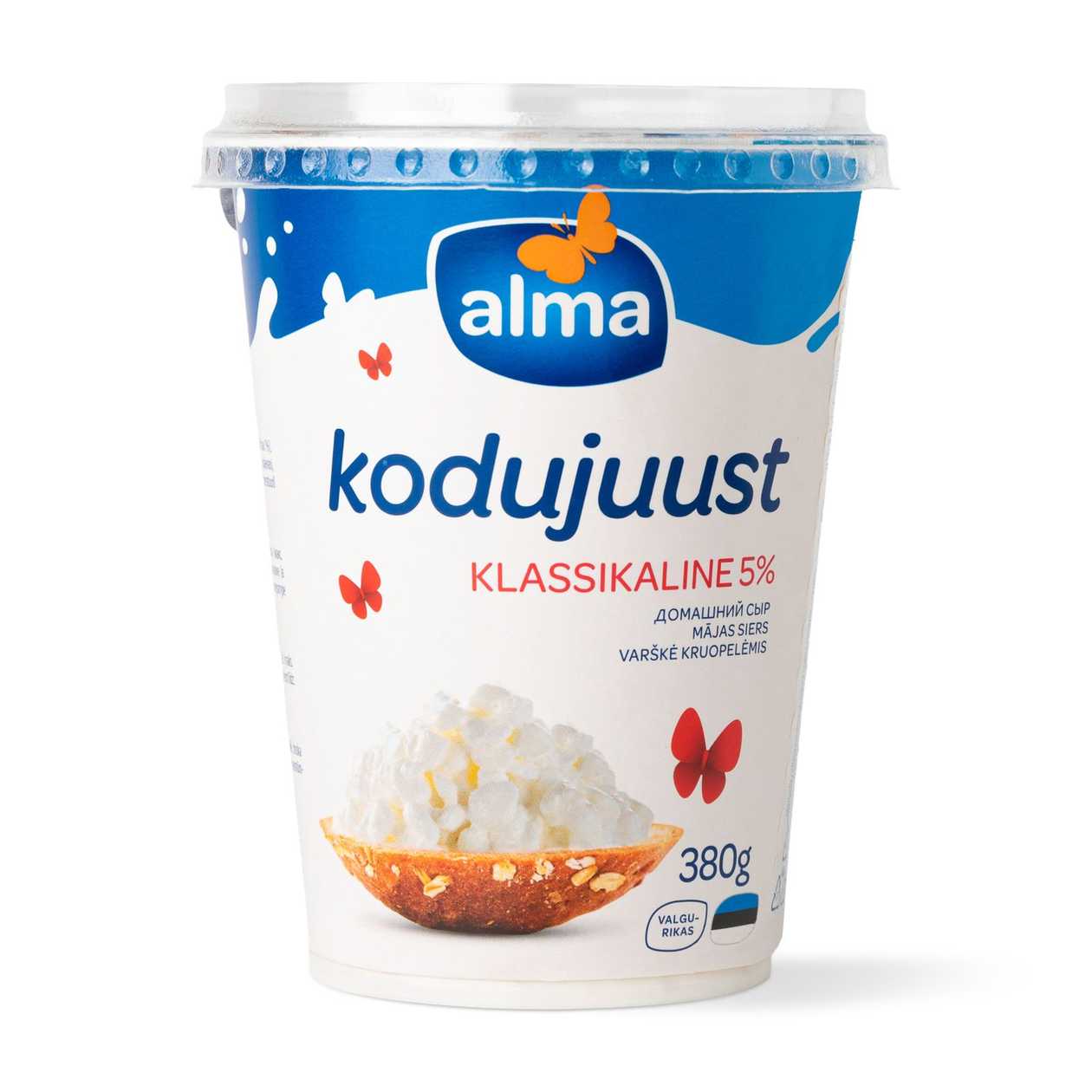 Alma, Cottage Cheese 5%, 380g (expires soon)