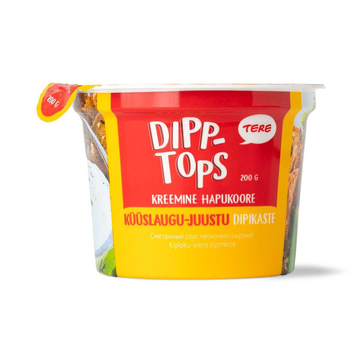 Tere, DippTops küüslaugu-juustu dipikaste, 200g (aegub peagi)