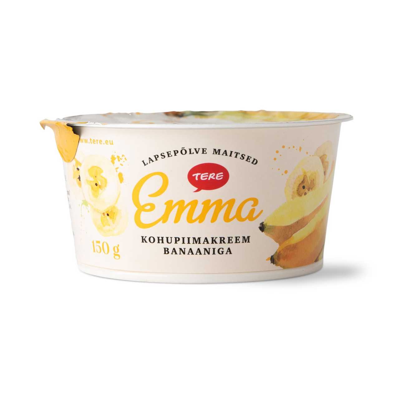 Tere, Emma banaani kohupiimakreem, 150g (aegub peagi)