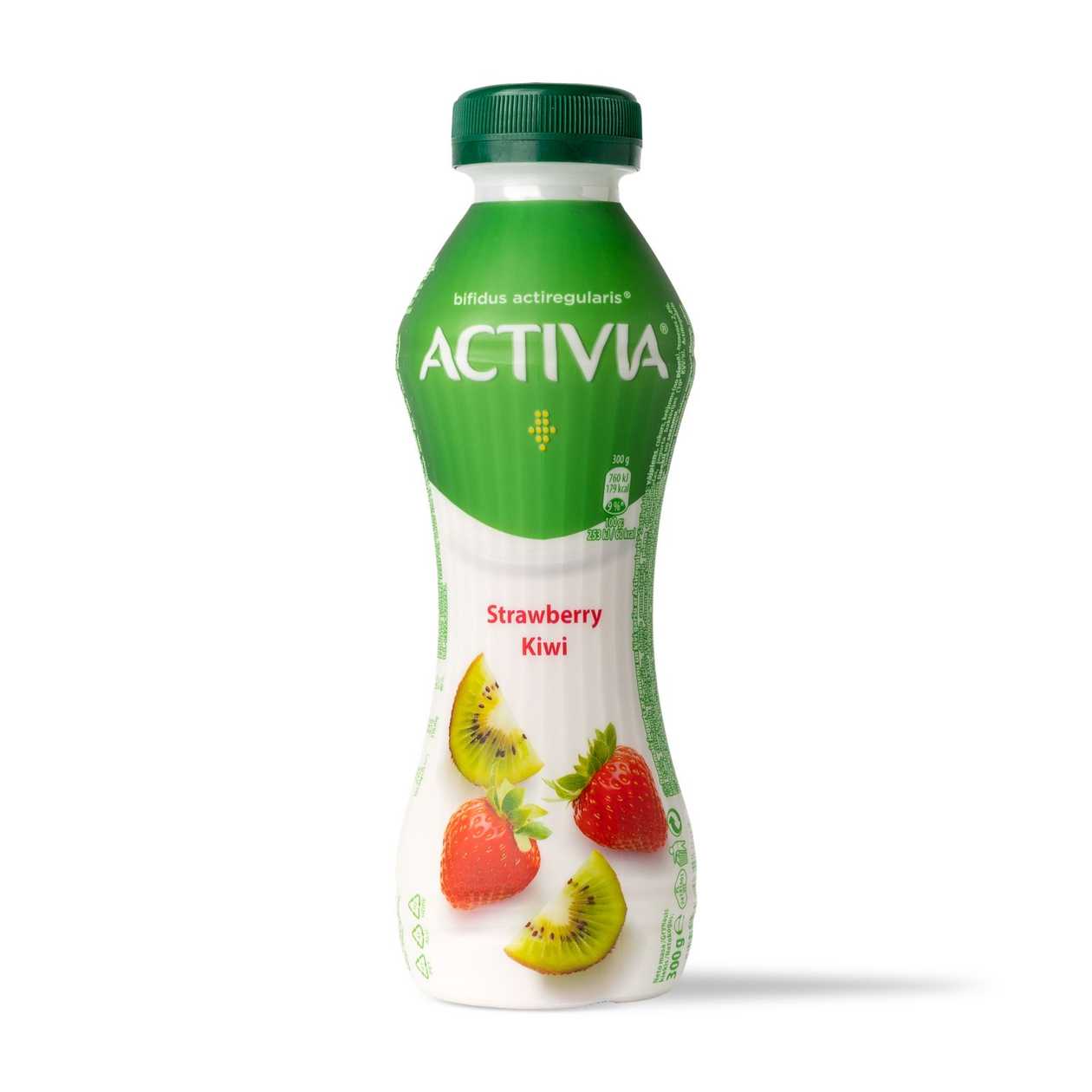 Activia, Йогурт питьевой клубника-киви, 300г (срок годности истекает)