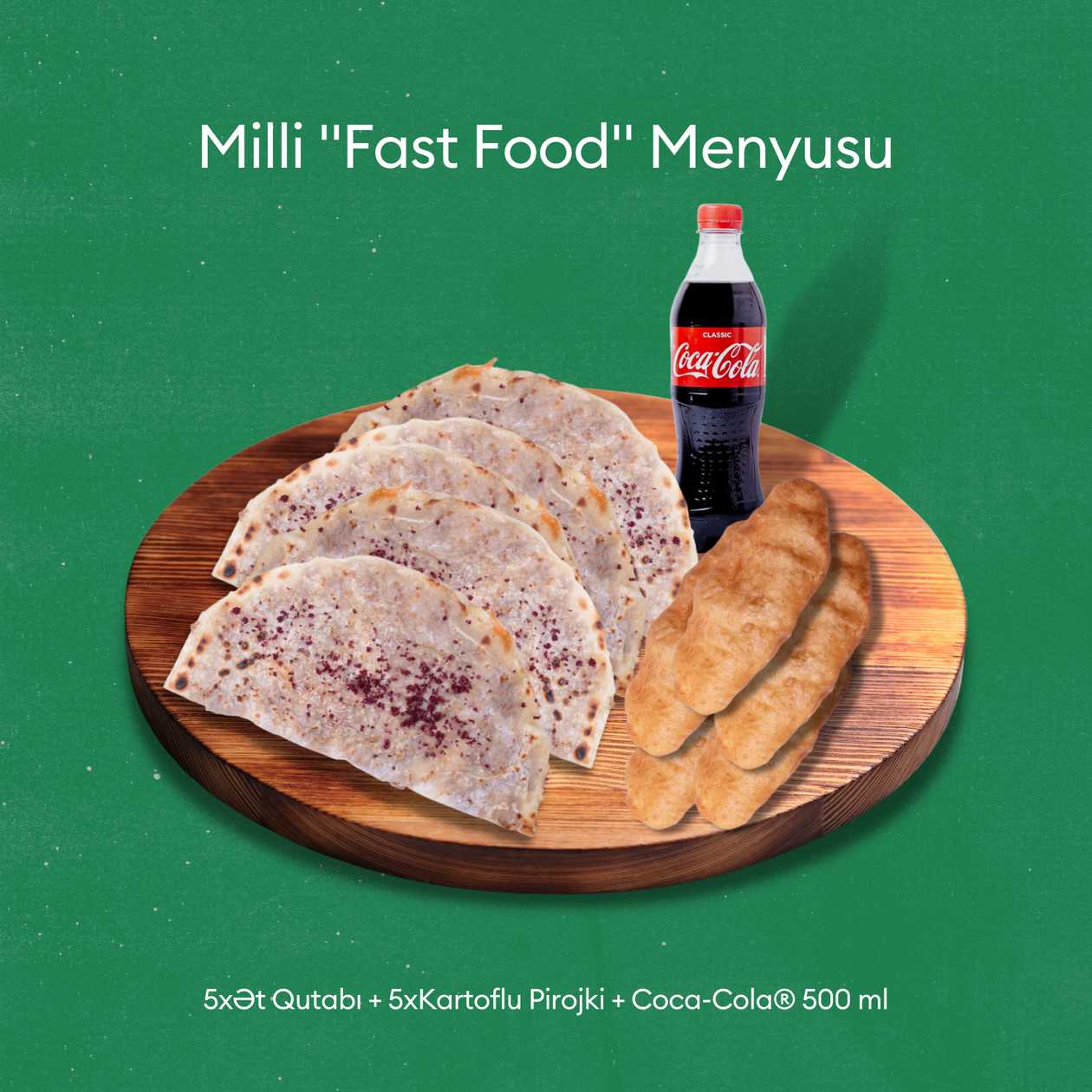 Lanc.Meat Gutab 5 + Patato Pirojki 5 + Coca-Cola® 500 ml