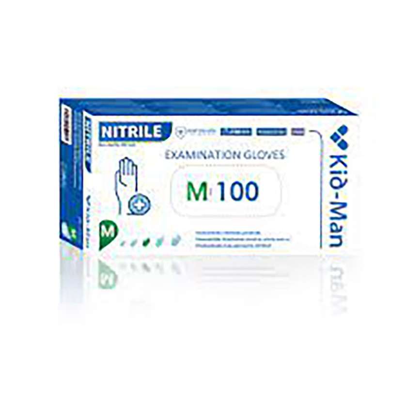 Kid-Man Nitriilkindad L N100, must