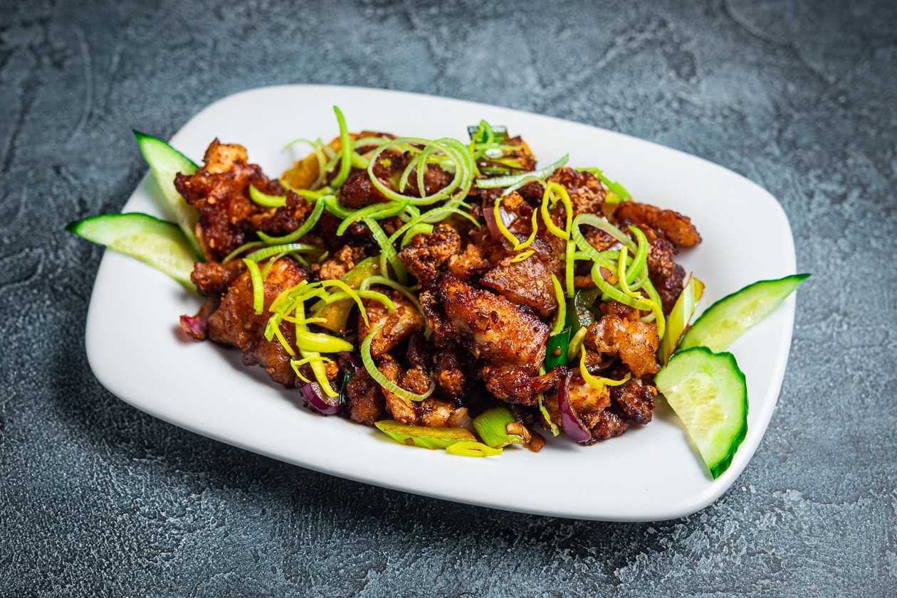 14. Pork Ribs with Pepper & Salt