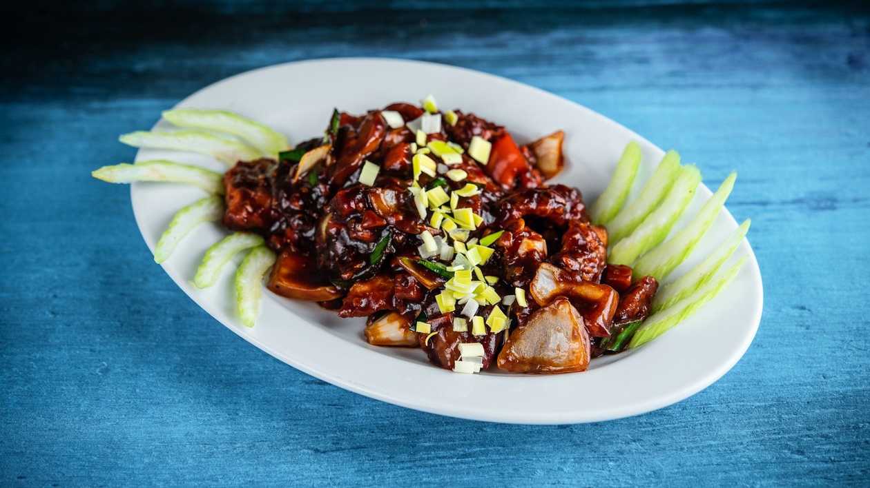 66. Pork in a Hot Garlic Sauce