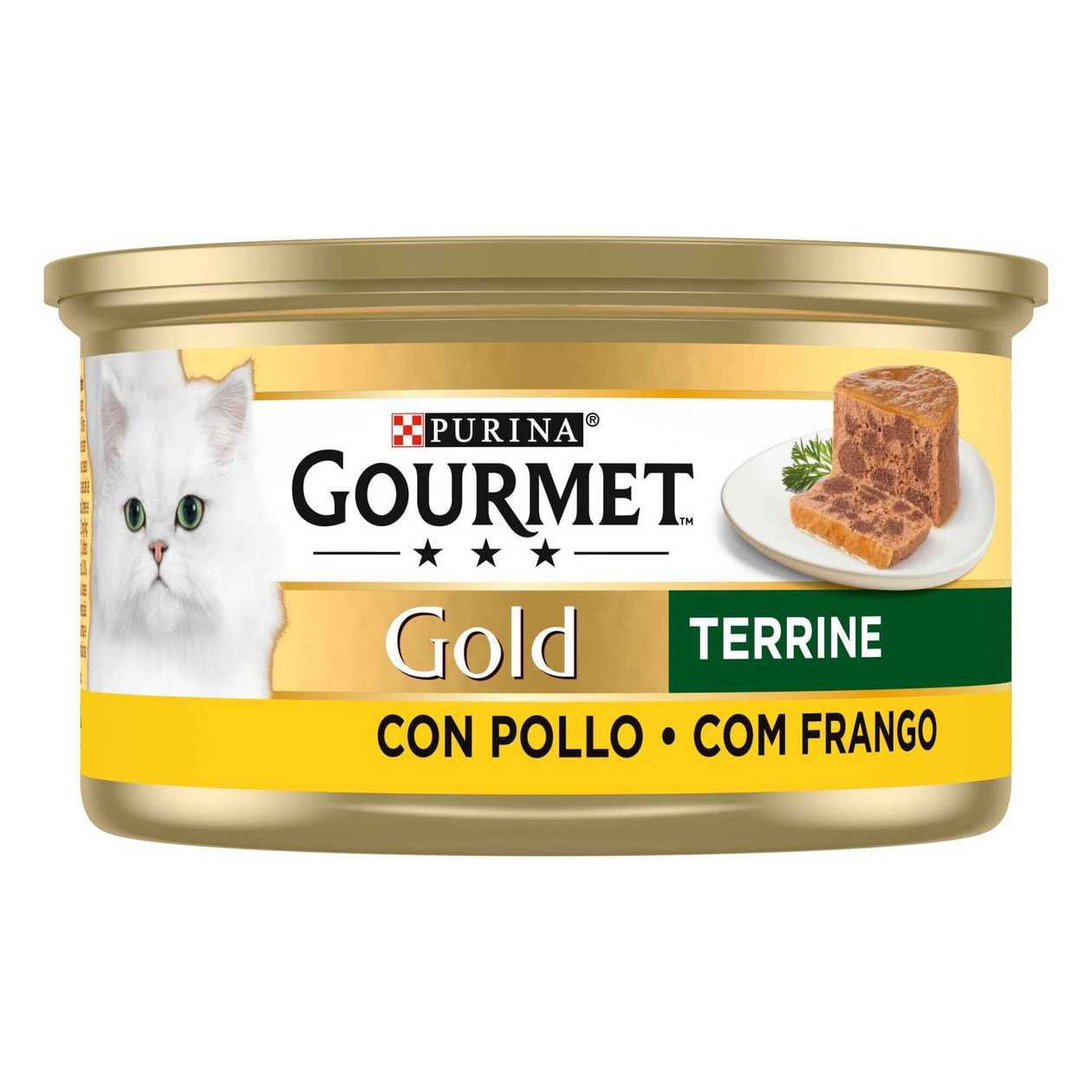Comida Húmida Para Gato Terrine com Frango Purina Gourmet Gold 85 gr