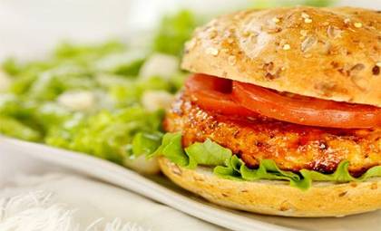 Plain chicken burger