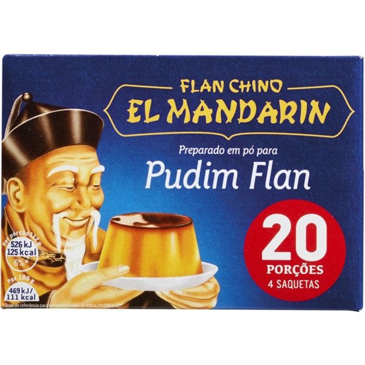 Sobremesa Pudin Flan Mandarin 19,2 gr (validade a acabar)