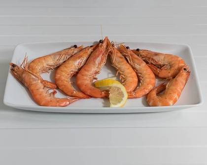 Gamba Tigre 10-20 cozido ao vapor cuvete 400grs