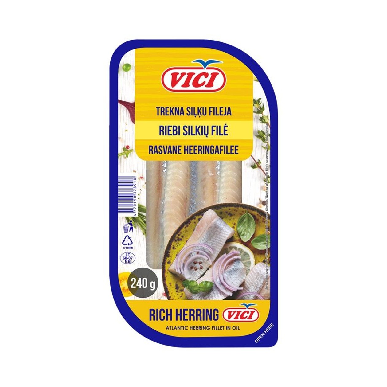 Vici, Fatty Herring Fillet, 240g (expires soon)