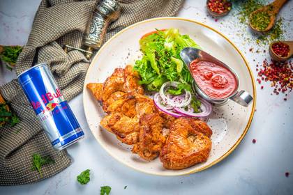Turkey Shashlik + Red Bull 0,25 l