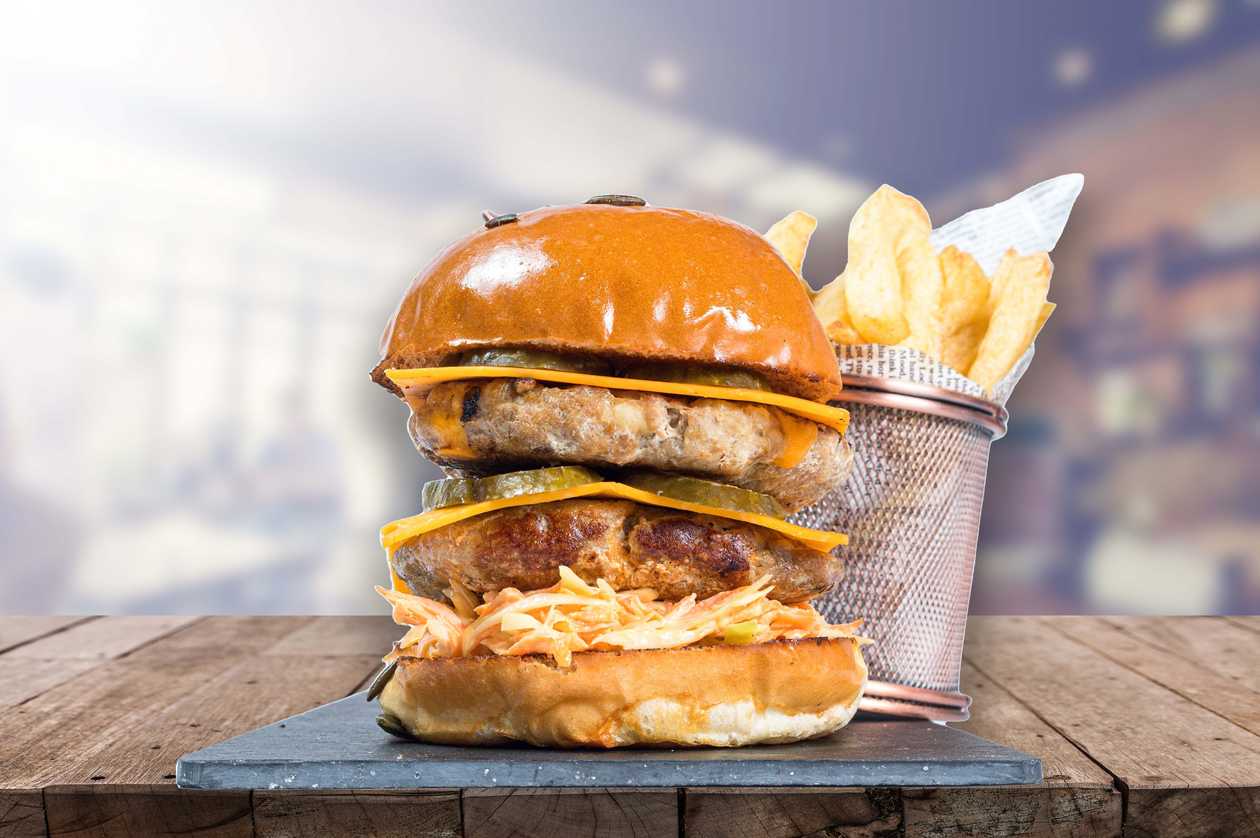 Meniu burger Curcan Dublu