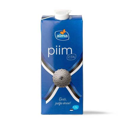 Alma, piim 2.5%, 1,5l