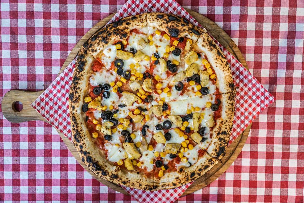 Pizza con Pollo