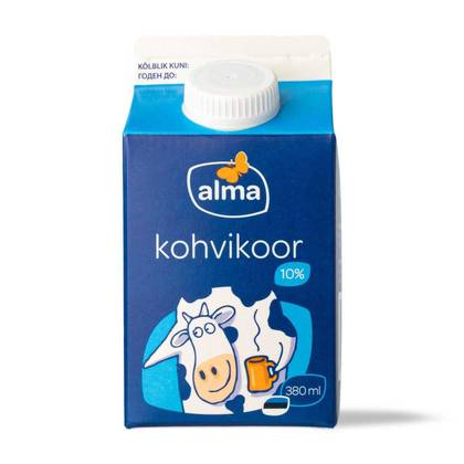 Alma, kohvikoor 10%, 0,38l