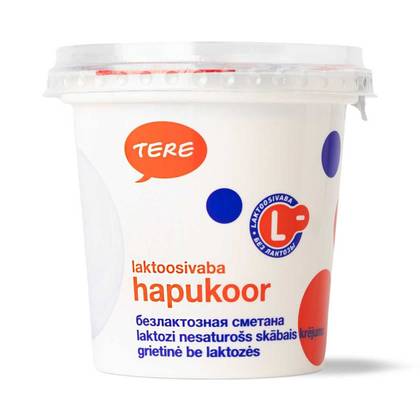 Tere, hapukoor laktoosivaba 20%, 300g