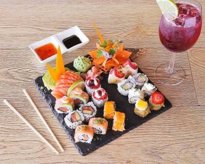 Hot, cold Sushi & Sashimi (20 Pieces) buy 1  get 2