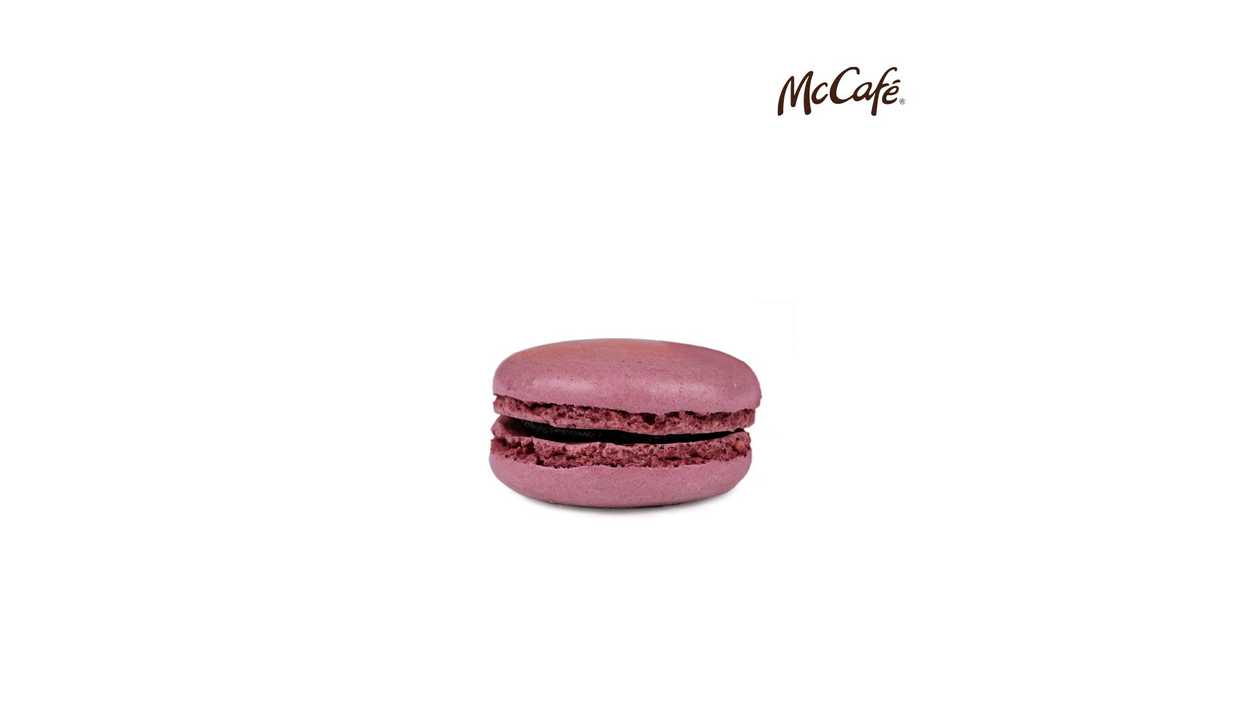 Macaron, mėlynių skonio