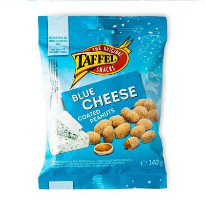 Taffel, Roasted Peanuts with Blue Cheese Flavored Coating, 150g