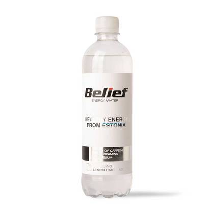 Belief, Lemon-Lime Energy Water, 0,53l