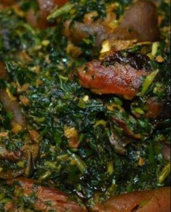 Vegetable with Eba