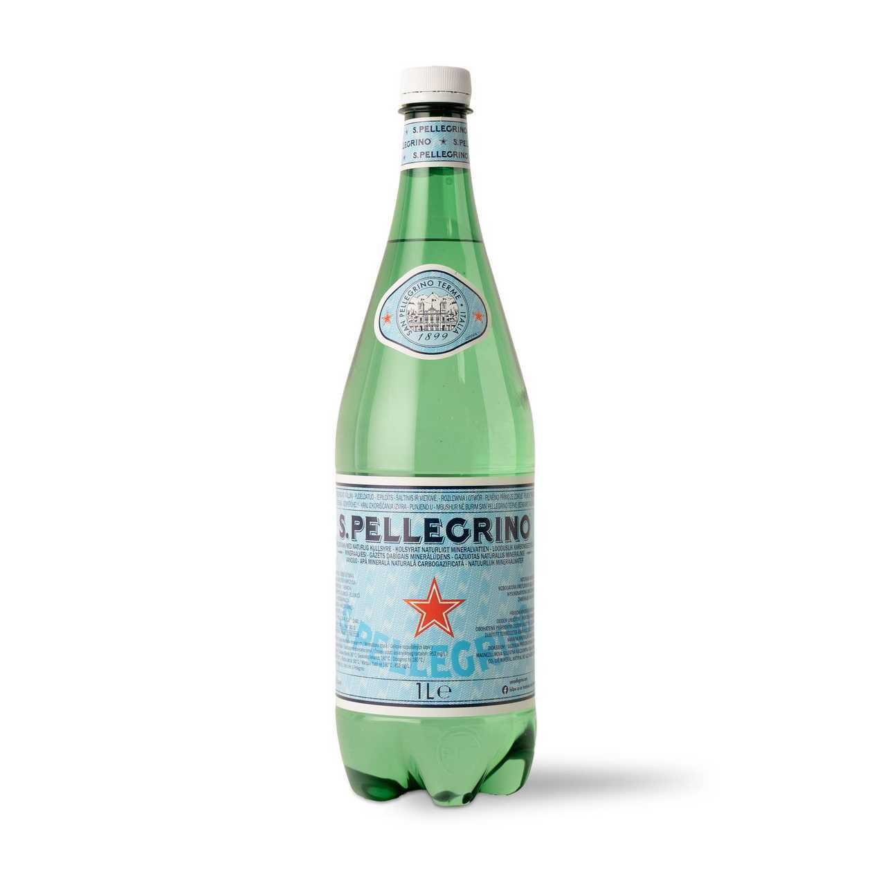 S.Pellegrino, Carbonated mineral water, 1 l