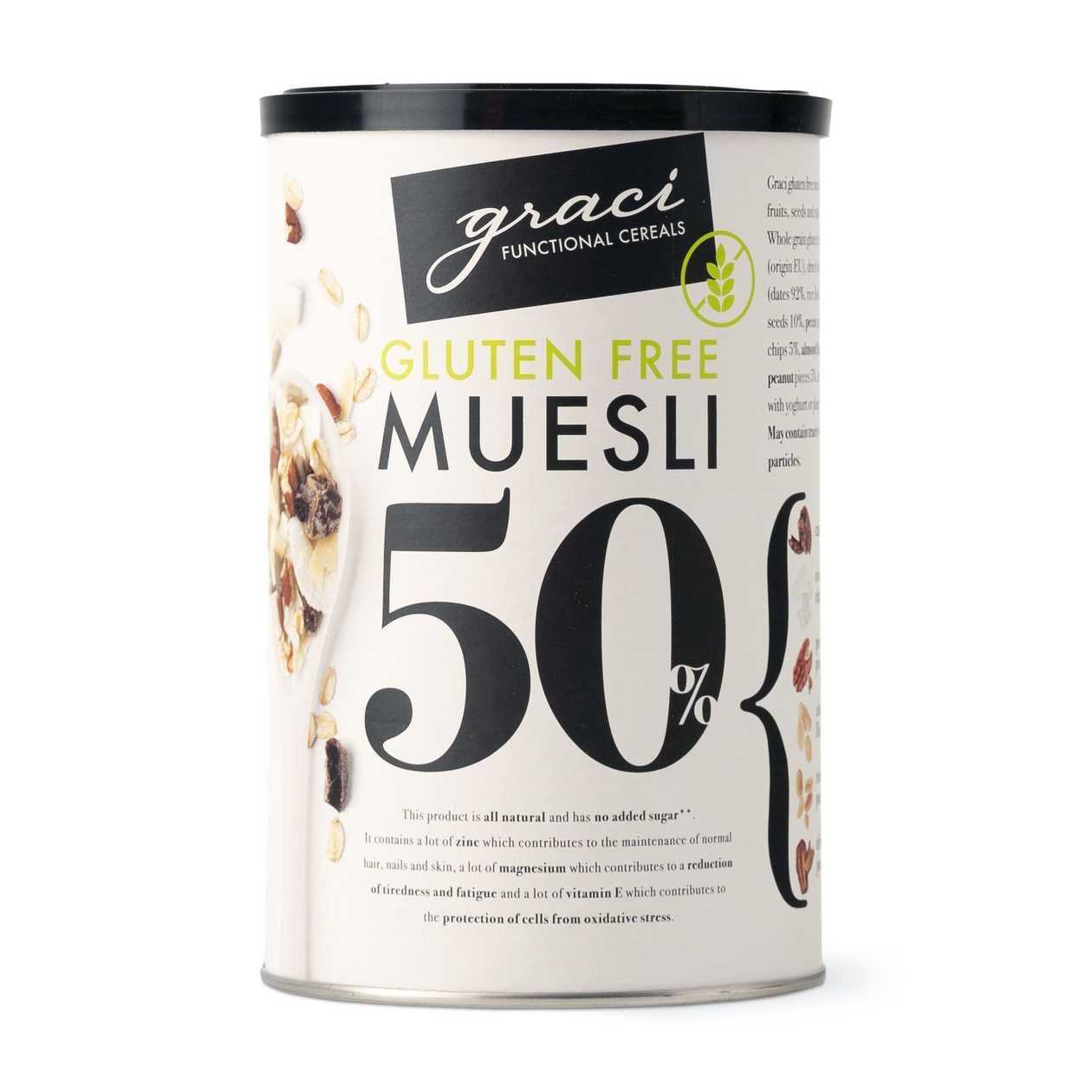 Graci, Gluten-free muesli with 50% dried fruit, seeds and nuts, 400 g