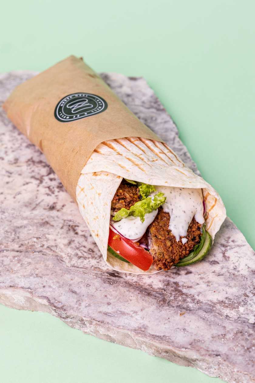 Green Burger wrap