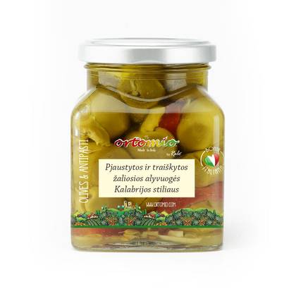 Alyvuogės žalios Calabrese ORTOMIO 280g
