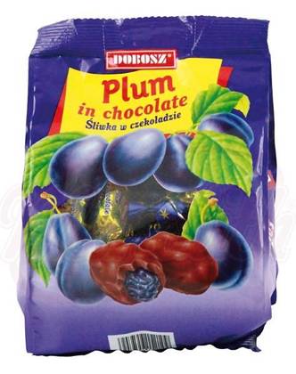 Plum Coated In Chocolate "Dobosz" - Sliva V Shokolade 300G (Box 10)