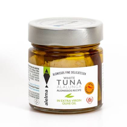 Aštrus Baltasis Aloniso tunas ALELMA alyvuogių aliejuje 212 g
