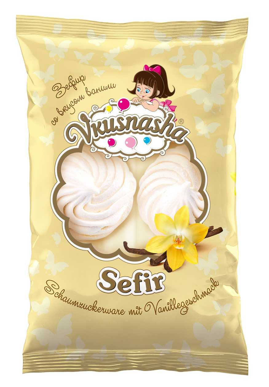 Marshmallows Sefir "Vkousniasha" With Vanilla 350G (Box 10)