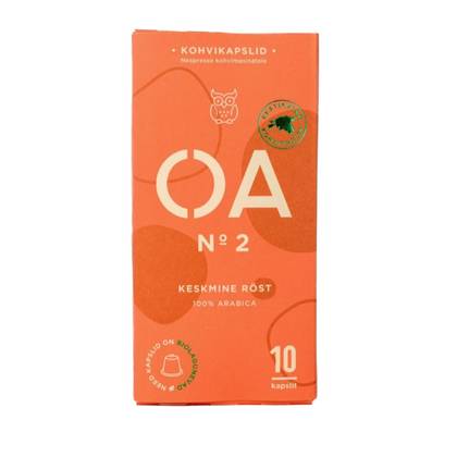 Oa, No2 kohvikapslid, 10 tk