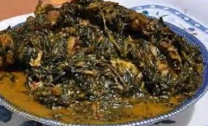 Bitter Leaf and Veggie with Eba