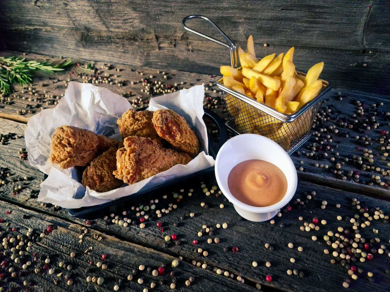 5 Crispy Hot Chicken  Wings  Menu