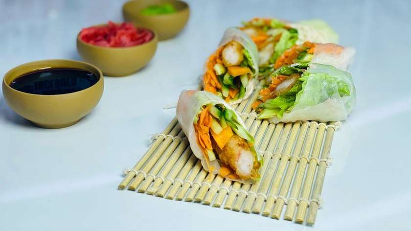 Spring roll with shrimp