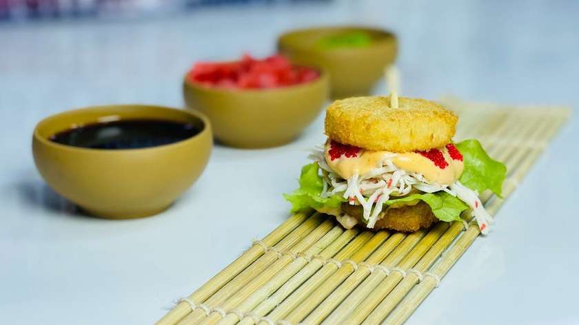 İsti Mini Burger Crab/Somon