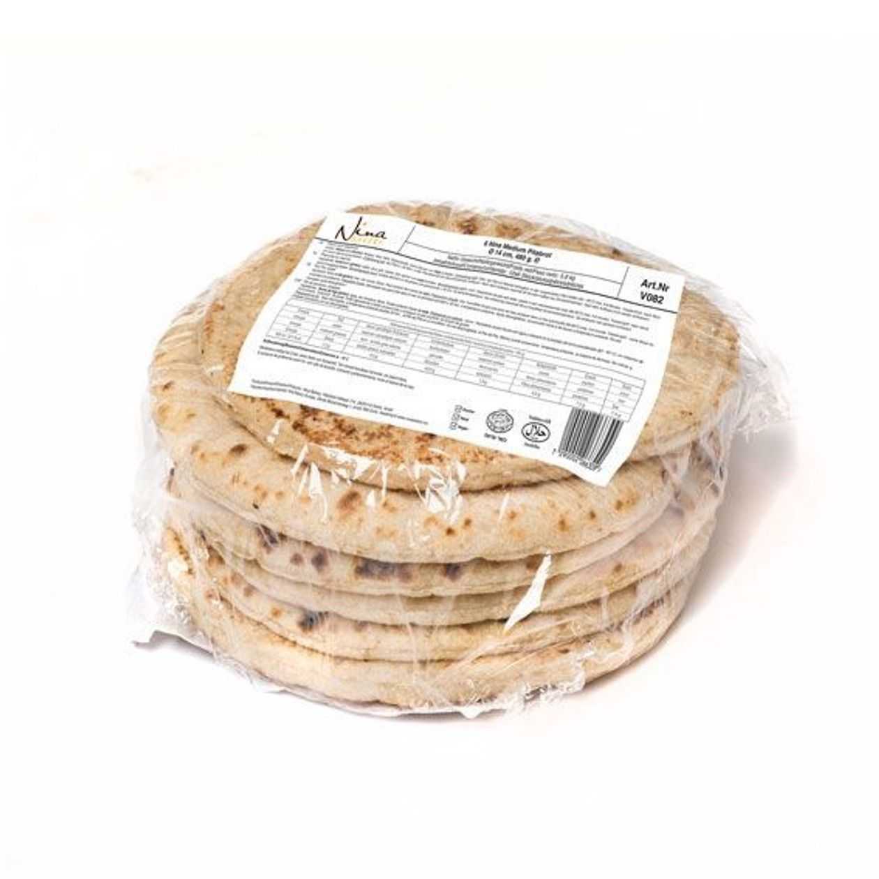 Nina Bakery, Pita bread frozen, 6 pcs, 80 g