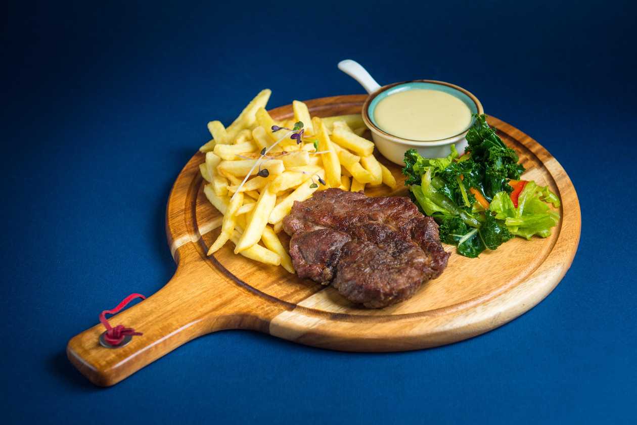 Pork Steak With Cheese Sauce