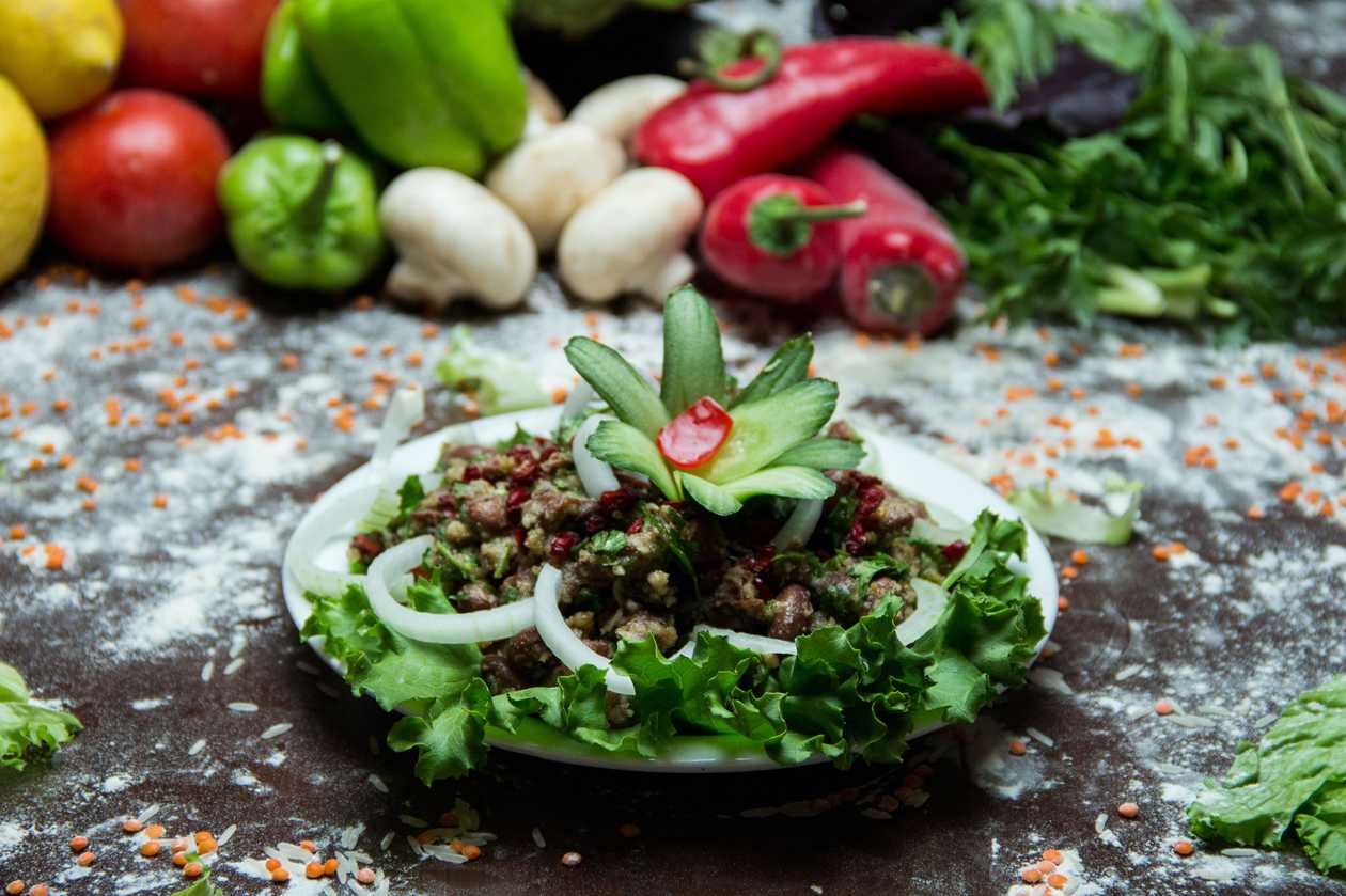 Lobio Salad with Nuts