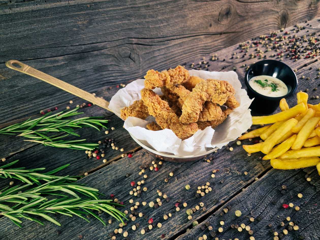 8 Crispy Chicken Strips Menu- 550 g