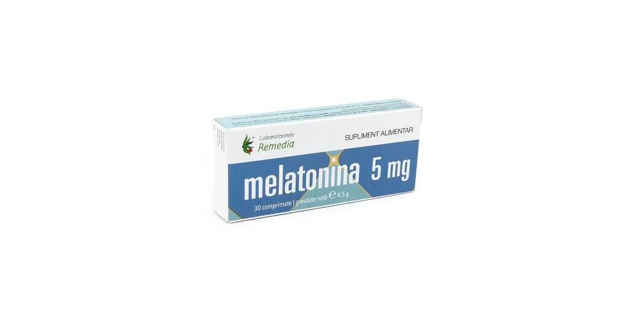 Remedia, Melatonina, 5 mg, 30 cpr